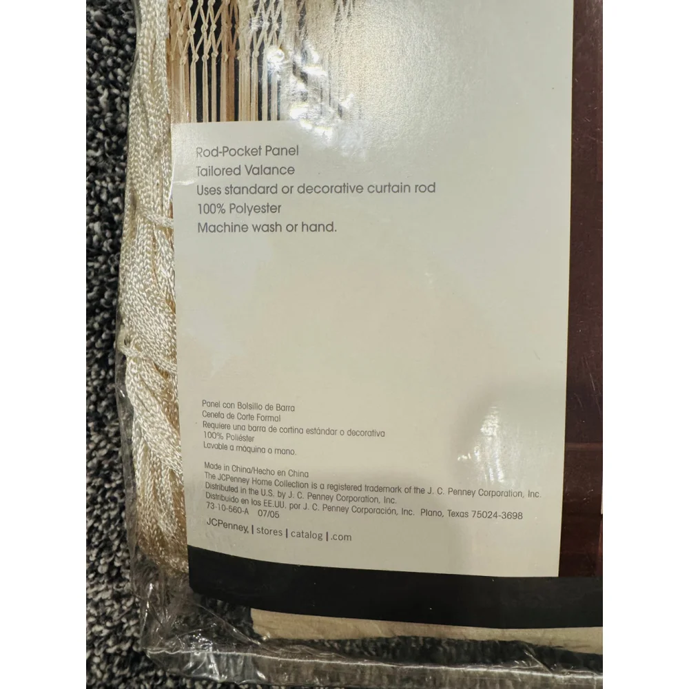 JCPenney Home Collection Curtains Bundle – 2 Panels + 1 Valance NWT - Picture 7 of 8